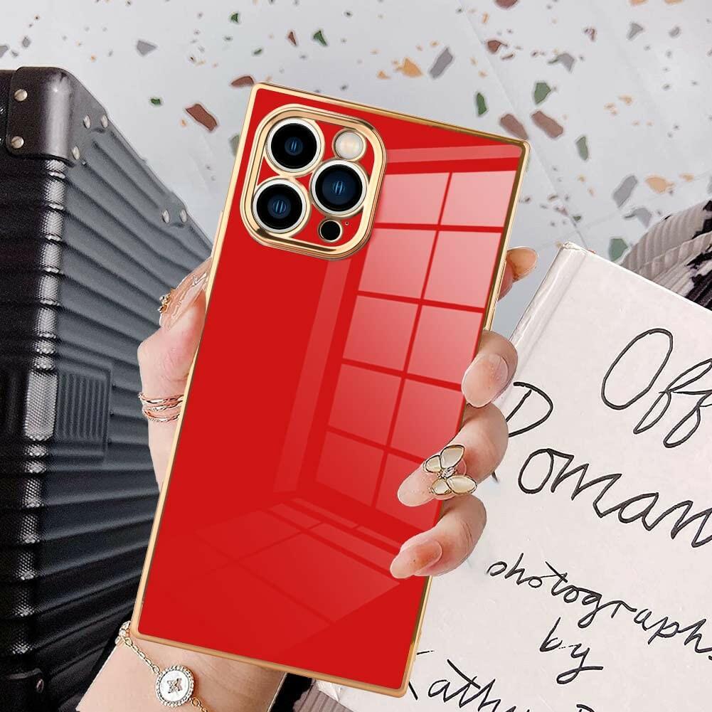 KANGHAR Case Compatible with iPhone 13 Pro Luxury Cute Plating Design Case