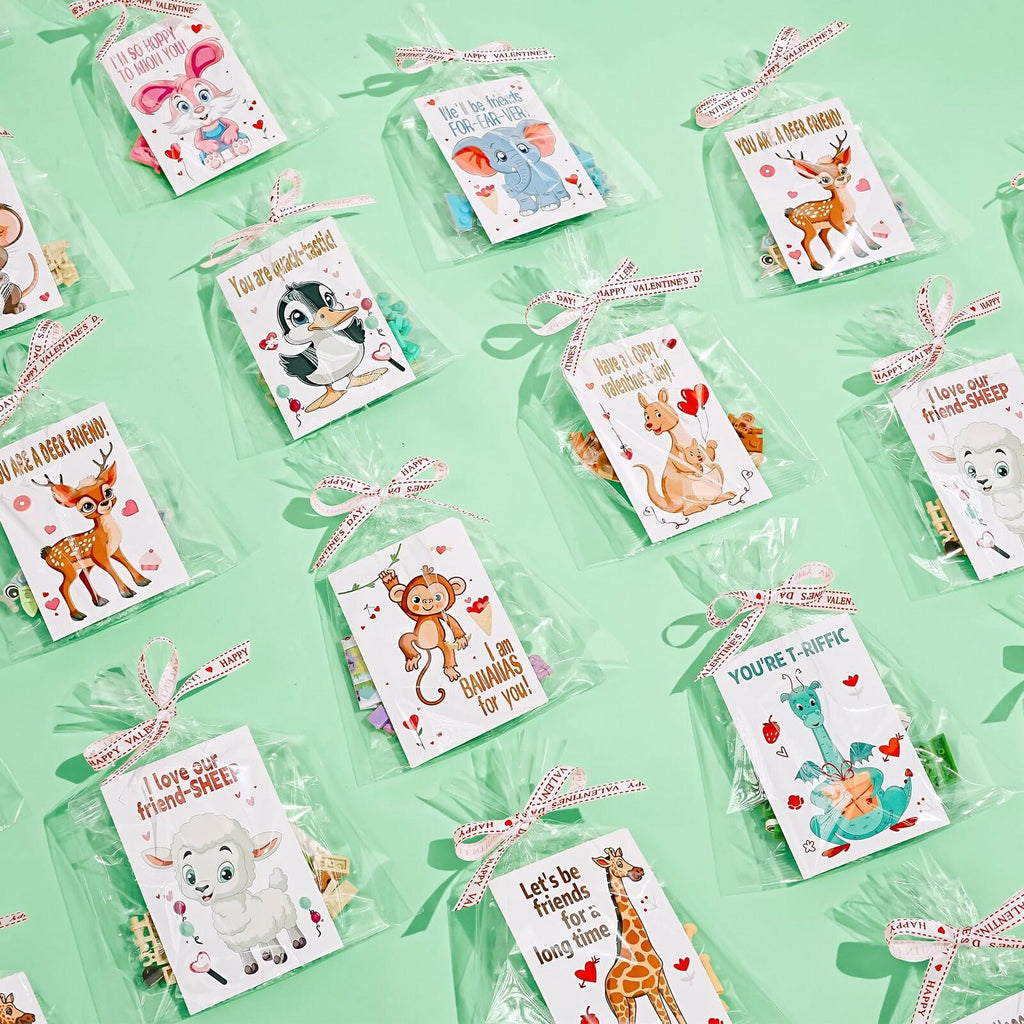 AYGXU 30 Pack Valentines-Day Gifts for Kids classroom-building