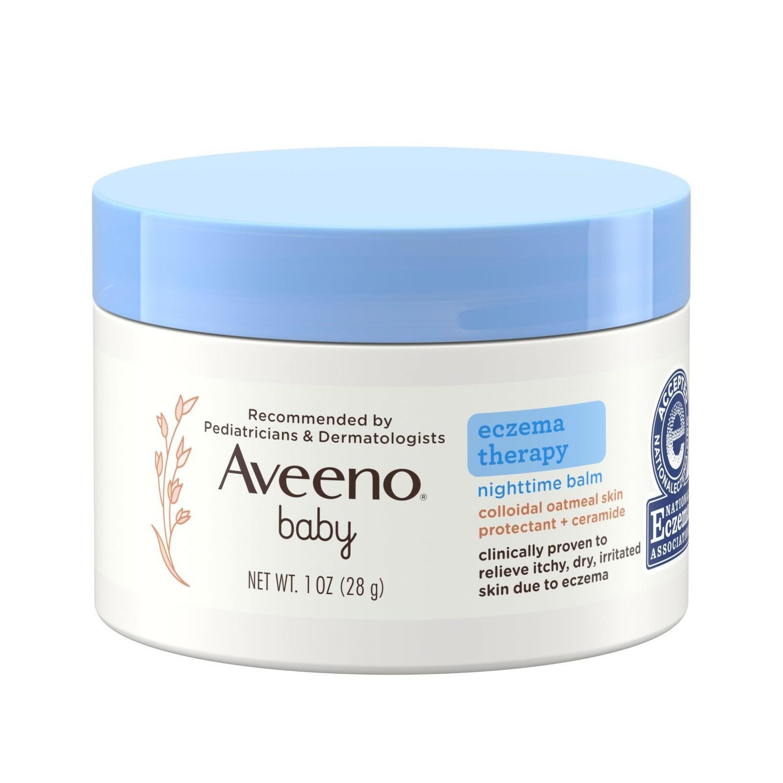 1 oz Aveeno Baby Eczema Therapy Nighttime Moisturizing Balm, Colloidal Oatmeal &