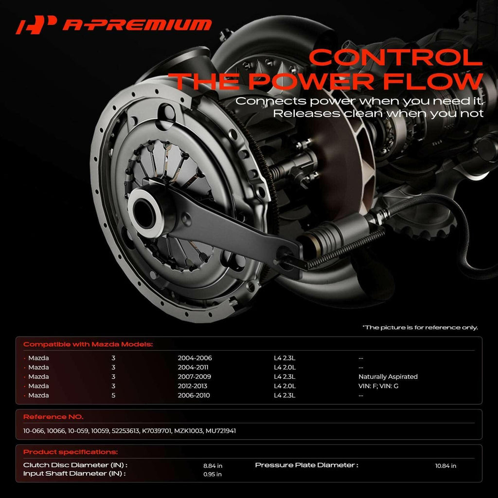 A-Premium Transmission Clutch Kit Compatible with Mazda