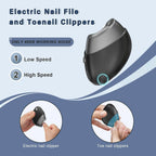 Electric Nail Clipper, Upgraded Toe Nail Clippers with Replacement Blade Heads,