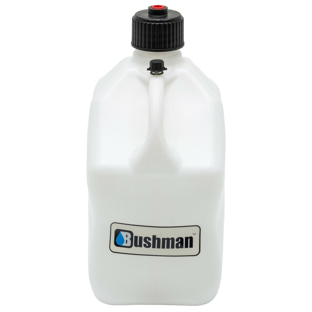 Bushman 4 Pack U-Jug Storage Jug, Portable Plastic Container, 5.5Gal, White