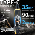 Yunmiss Nose and Ear Hair Trimmer for Men Women,2 in 1 LED Display Eyebrow Hair