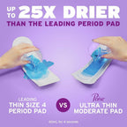 144 Ct Poise Ultra Thin Incontinence Pads & Postpartum Incontinence Pads 4 Drop