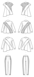McCall Pattern McCall's Women's Loose-Fitting Knit Tops and Pants, Sizes 4-14