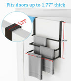 16Inch Over The Door Towel Rack, DOKU Stainless Steel Door Towel Hanger, Over