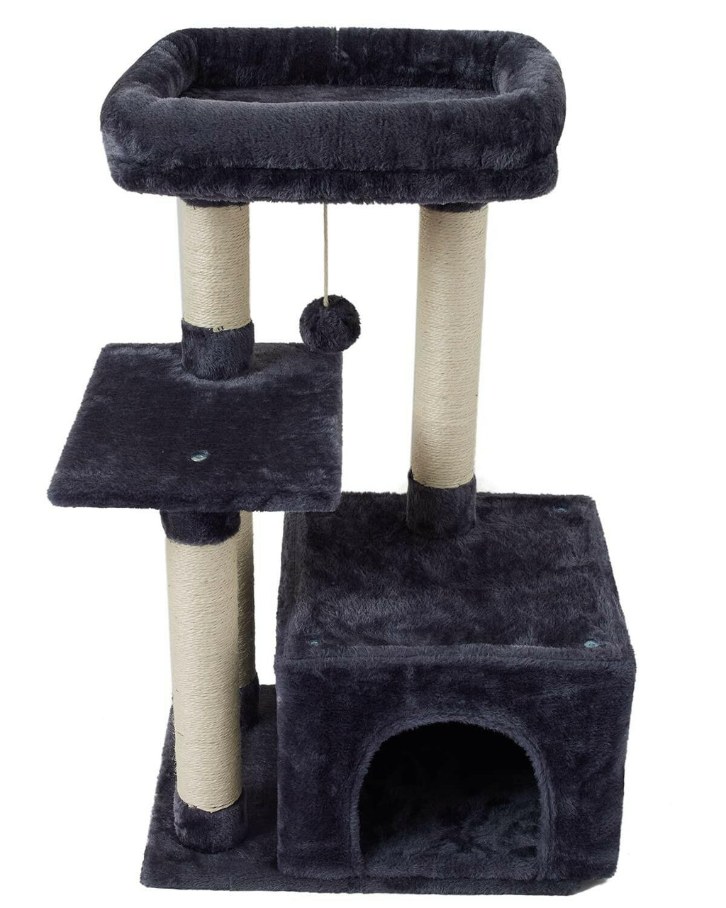 OPEN BOX - FISH&NAP Cute Cat Tree Kitten Cat Tower for Indoor Cat Condo Sisal