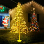 VIHOSE 5 Ft 384 LED Christmas Lighted Birch Trees Christmas Artificial Twig
