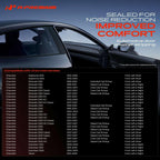 2Pack Front Door Weatherstrip Seal for Chevy Silverado 1500 Tahoe GMC Sierra