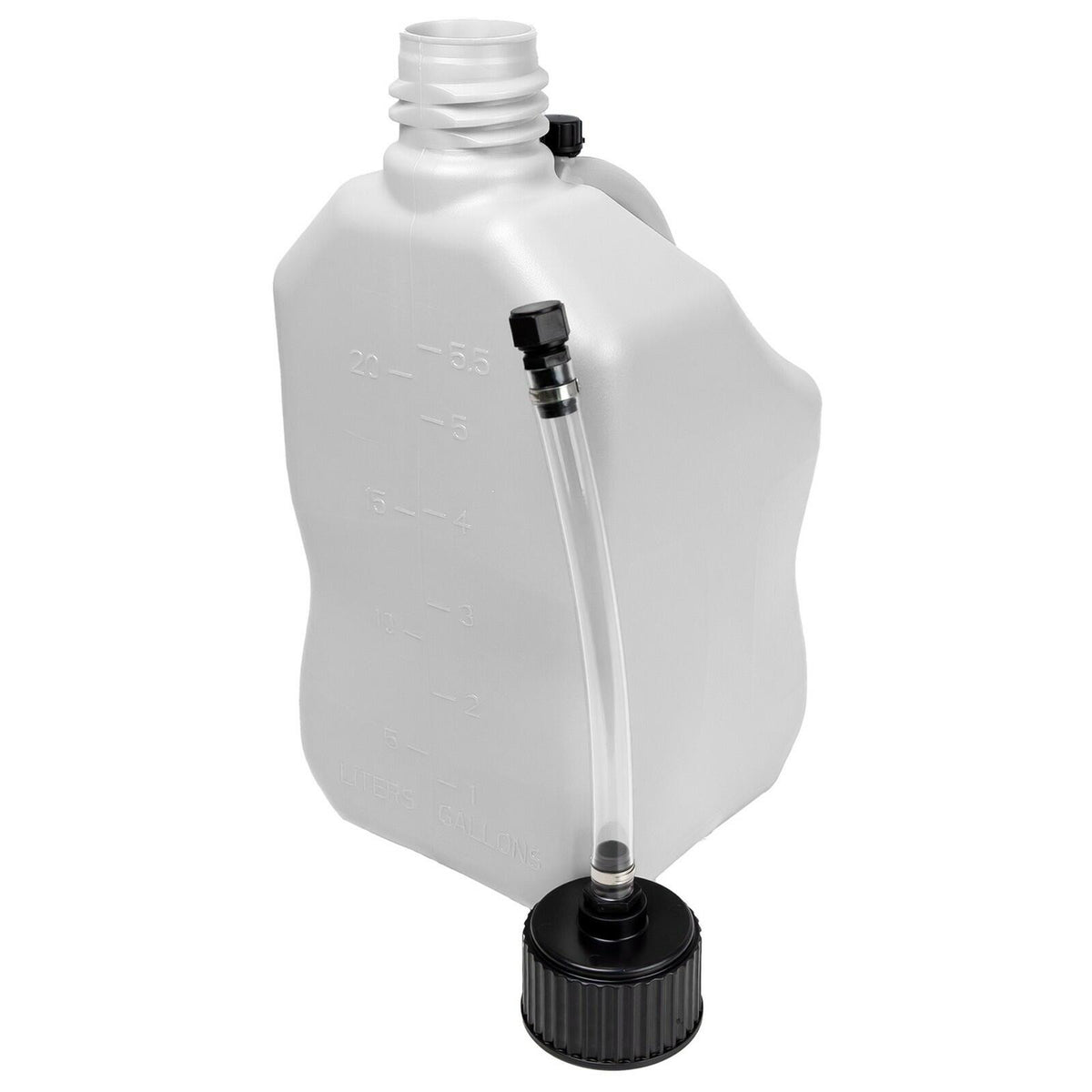 Bushman 4 Pack U-Jug Storage Jug, Portable Plastic Container, 5.5Gal, White