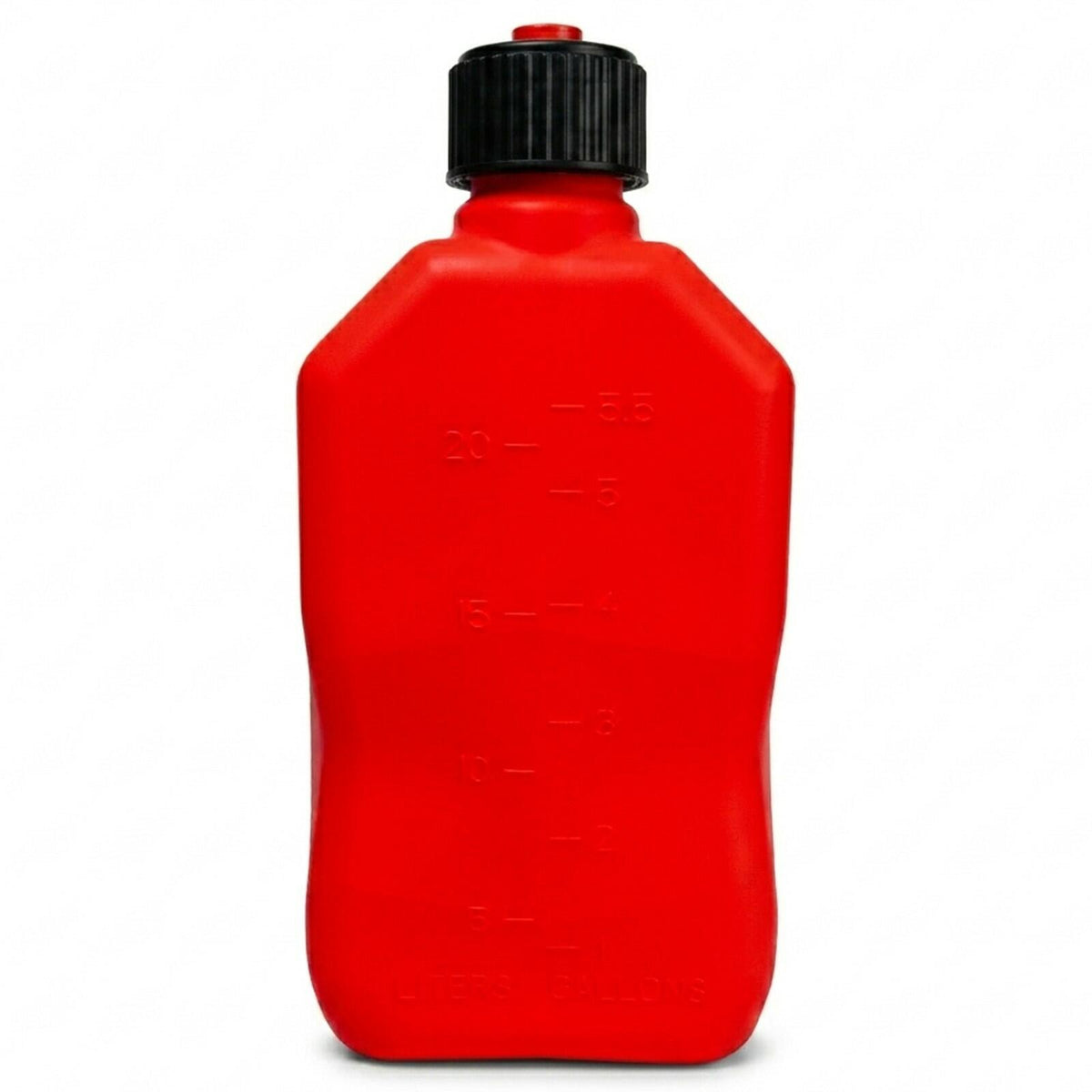 Bushman 4 Pack U-Jug Storage Jug, Portable Plastic Container, 5.5 Gal, Red
