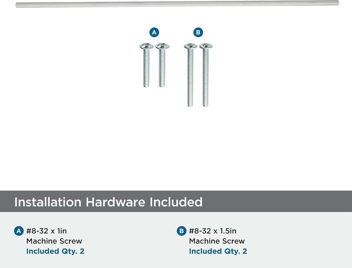 1 Pack Amerock | Cabinet Pull | Stainless Steel | 25-3/16 inch (640 mm) Center