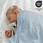 3 PACK Muslin Swaddle Blankets for Newborn, Breathable Soft Receiving Blanket,