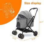 Dog Strollers for Small Dogs - Dog Stroller with Durable Shock-Absorbing PU