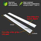 2 PACK Silicone Stove Counter Gap Cover Kitchen Counter Gap Filler Transparent