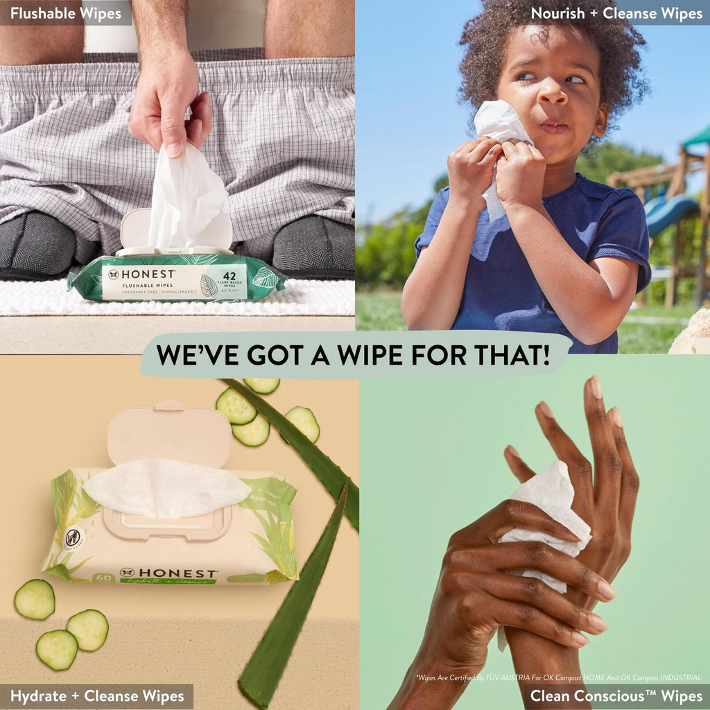 8 Pack The Honest Company Clean Conscious Unscented Wipes 576 Count