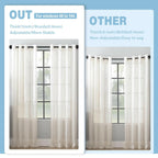 Byondeth Curtain Rods for Windows 16 to 120 Inches Adjustable Blackout Wrap