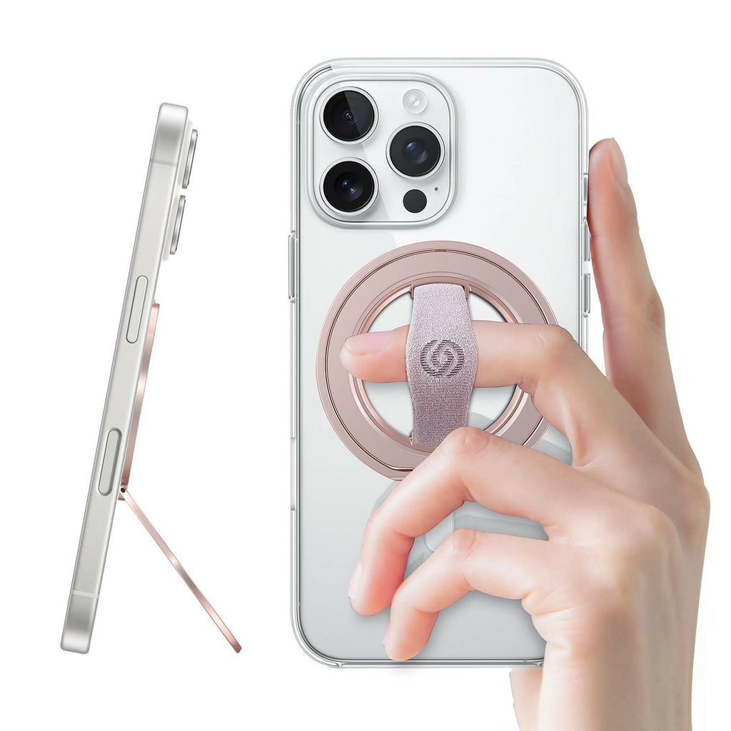 EWA MagOne 3rd Gen [Compatible with MagSafe] Phone Grip Stand with Finger Strap,