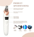 2025 Blackhead Remover Pore Vacuum,Facial Pore Cleaner-5 Suction Power,5