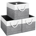 Fab totes Storage Bins [3-Pack], Foldable Storage Baskets for Organizing Toys,