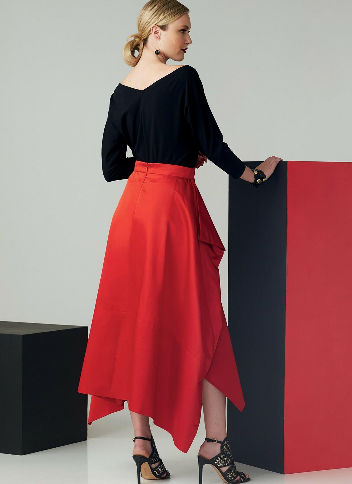 Vogue Patterns Women's Top and Draped Skirt Sewing Pattern by Paco Peralta,