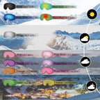 findway Ski Goggles OTG - Over Glasses Snow/Snowboard Goggles for Men, Women &