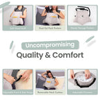 MOYOAMA 2 Pcs Hysterectomy Pillow Set (Grey) - Incl 1 Gel Pack for Soothing