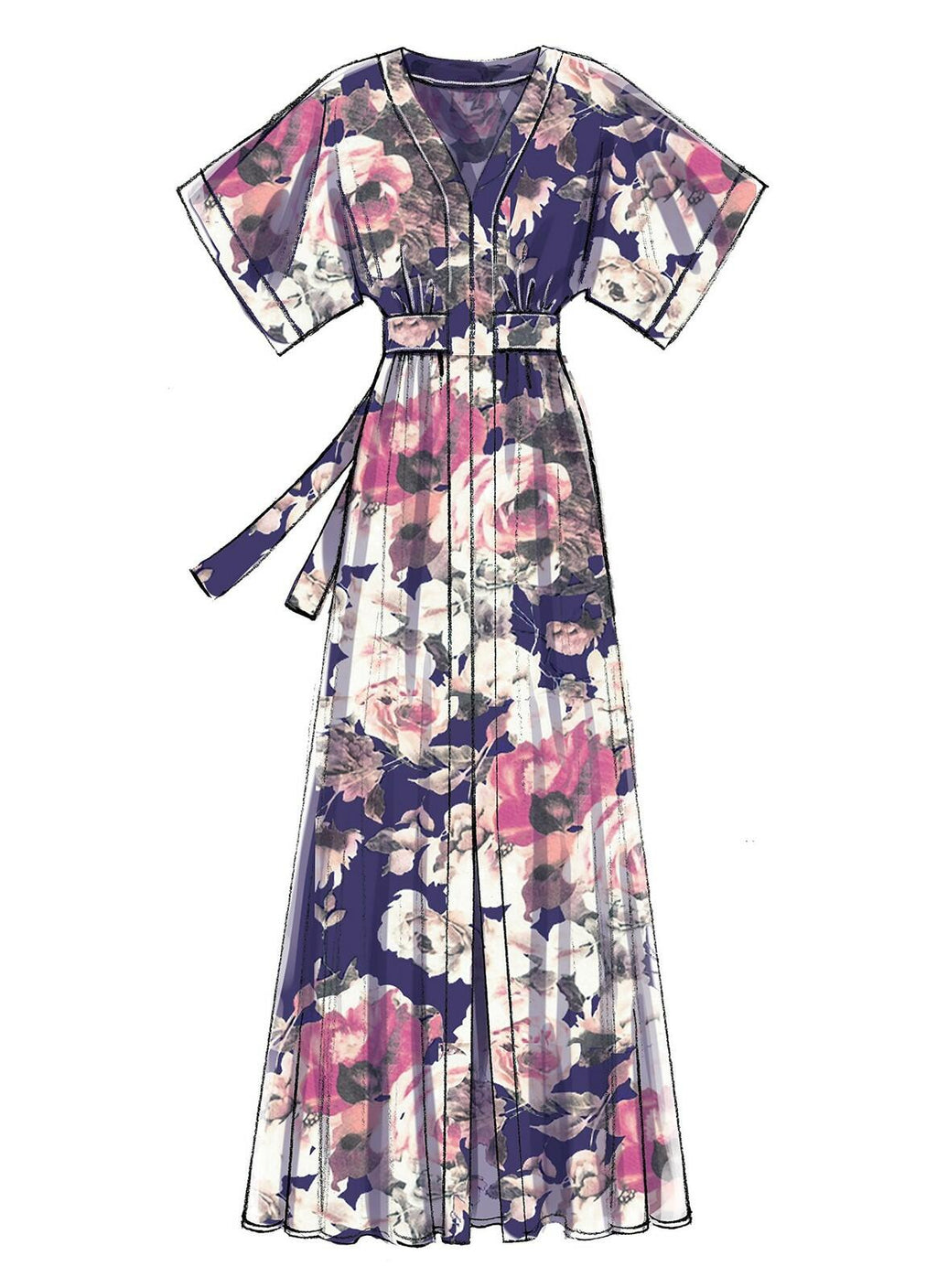 McCall's Patterns Misses' Banded Gathered Dresses with Sleeve and Length Options