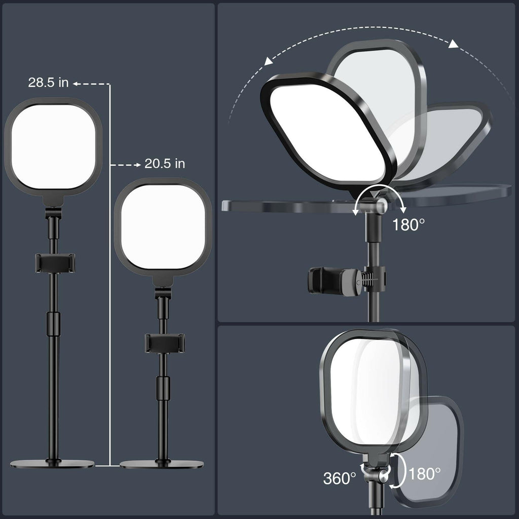 Zoom Lighting for Computer, Adjustable Desk Lighting for Video Calls, 30 Light