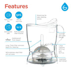 GROSCHE Aberdeen Tea Infuser Teapot & Smart Tea Maker - BPA-Free, Drip-Free