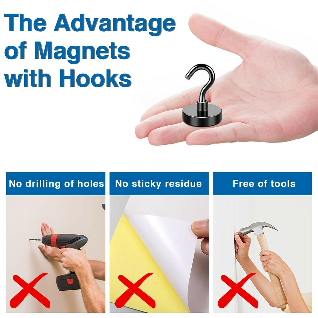 LOVIMAG Magnetic Hooks, 50lbs+ Magnets Hook 2026 Cruise Cabin Ship Essentials