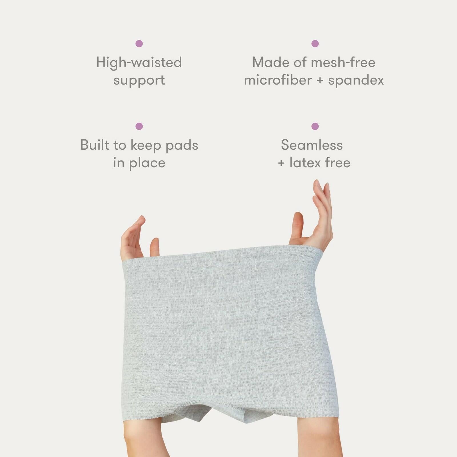 8 Count Frida Mom Women's Postpartum Underwear, Disposable Boyshort Underwear,