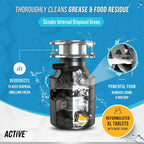 24 Pack Garbage Disposal Cleaner Deodorizer Tablets, New Powerful XL Foaming