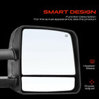 A-Premium 2 Pack Towing Mirrors Power Glass