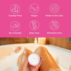 Birthday Cake Bath Bombs for Women Girls & Kids - Relaxing Pink Bubble Bath Bomb