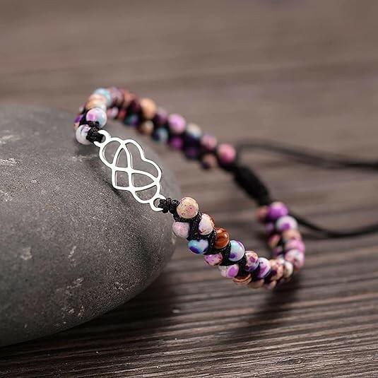 BTZY for Granddaughter for You are Always in Mine Beads“ Bracelet, Natural