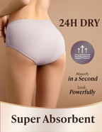 5 Pack Medium AIRCUTE Washable Adult Urine Incontinence Underwear for Women Leak