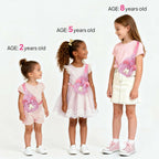 QLOVEA Little Girls Sling Bag, Small Belt Bags for Girl, Easter Gifts for Kids