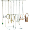 lengnoyp Premium Jewelry Stand , Solid Clear 2-Tier Acrylic Jewelry Organizer