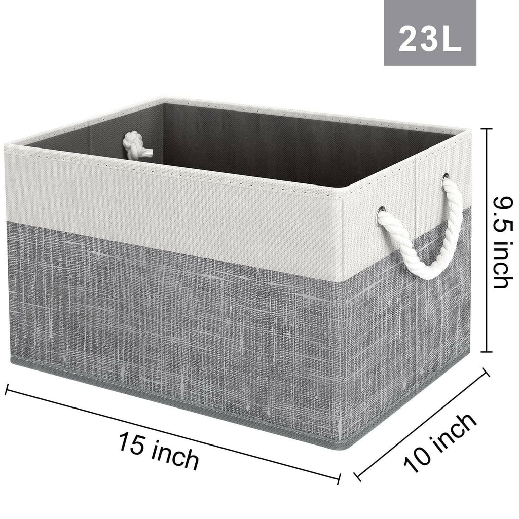 Fab totes Storage Bins [3-Pack], Foldable Storage Baskets for Organizing Toys,