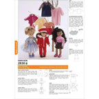 Kwik Sew K2830 Doll Clothing Fits 18-Inch Dolls Sewing Pattern, Size Fits