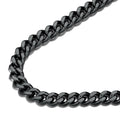 FindChic Black Chain Necklace for Men Thick Cuban Link Men's Curb Chain Necklace
