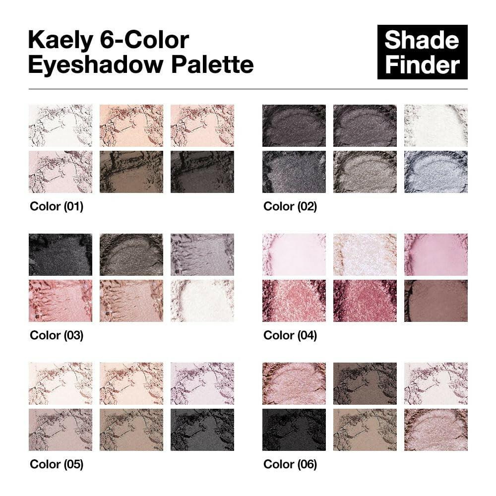 evpct 6 Colors Pink Eyeshadow Palette, Nude Pink Plum Mauve Champagne Rose