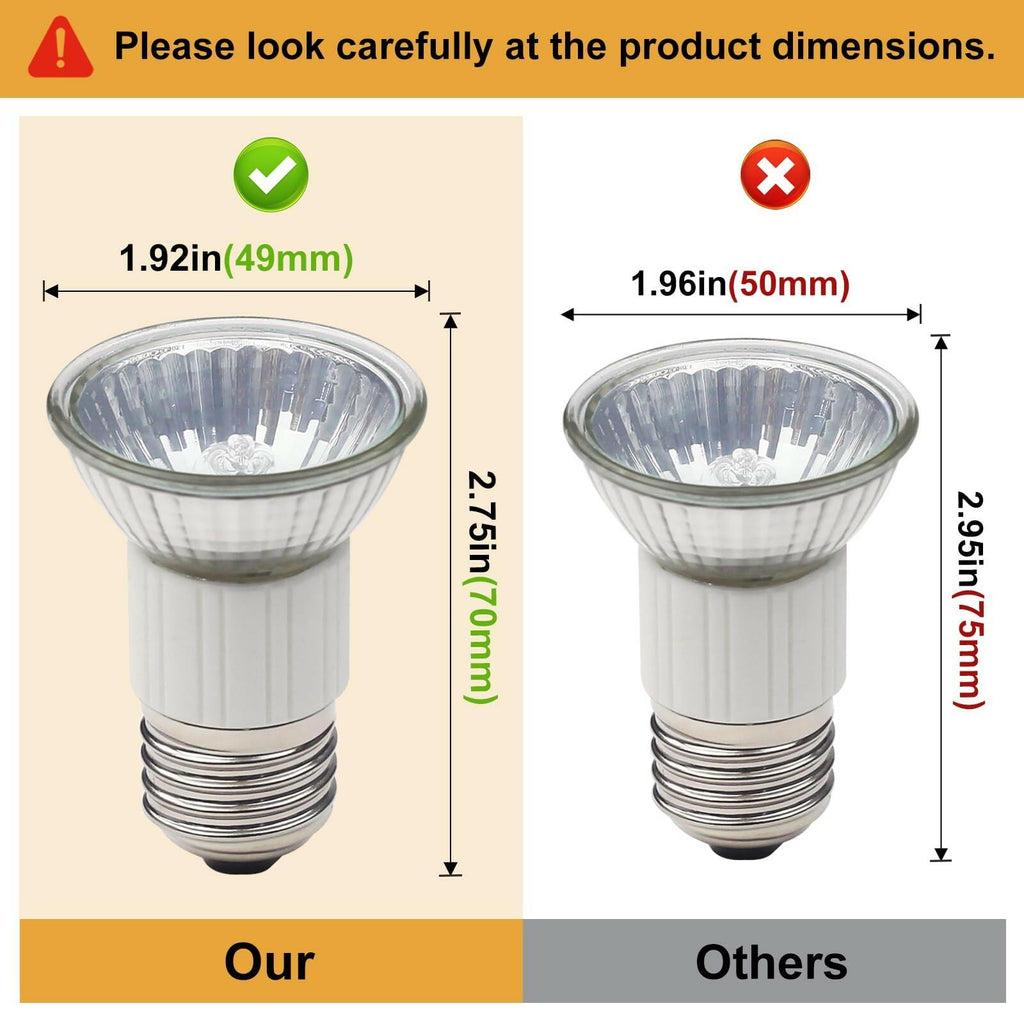 Pack of 2 CCTP Range Hood Appliance Bulbs E27 Lighting Z0B0011 50W Bulbs for