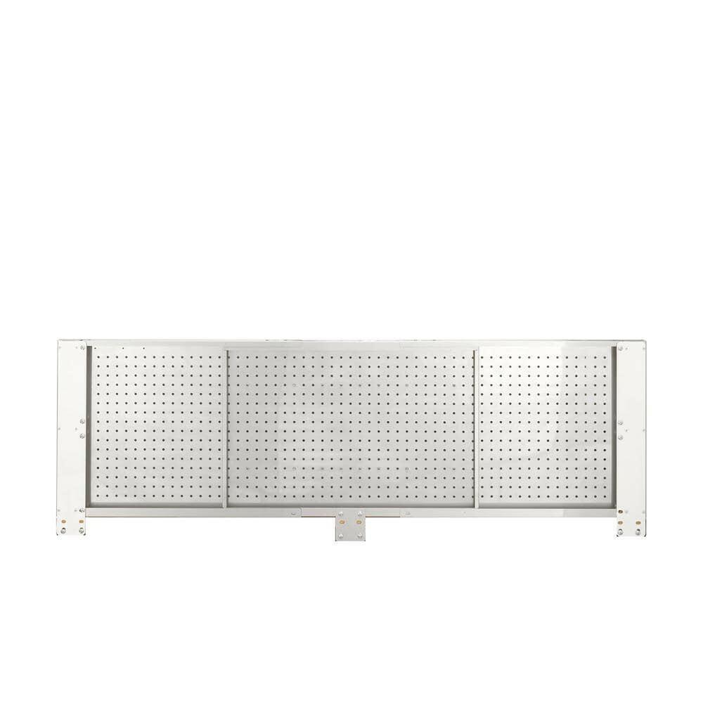 Husky 52 in. W to 72 in. W Stainless Steel Adjustable Pegboard