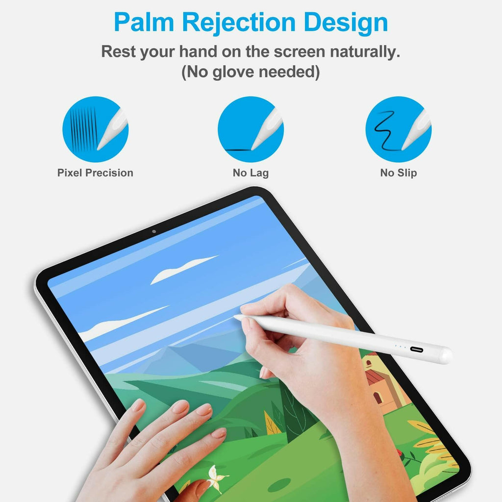 Stylus Pen for iPad (2025-2018), Fast Charge Pencil for iPad A16 11th/10/9/8/7/6
