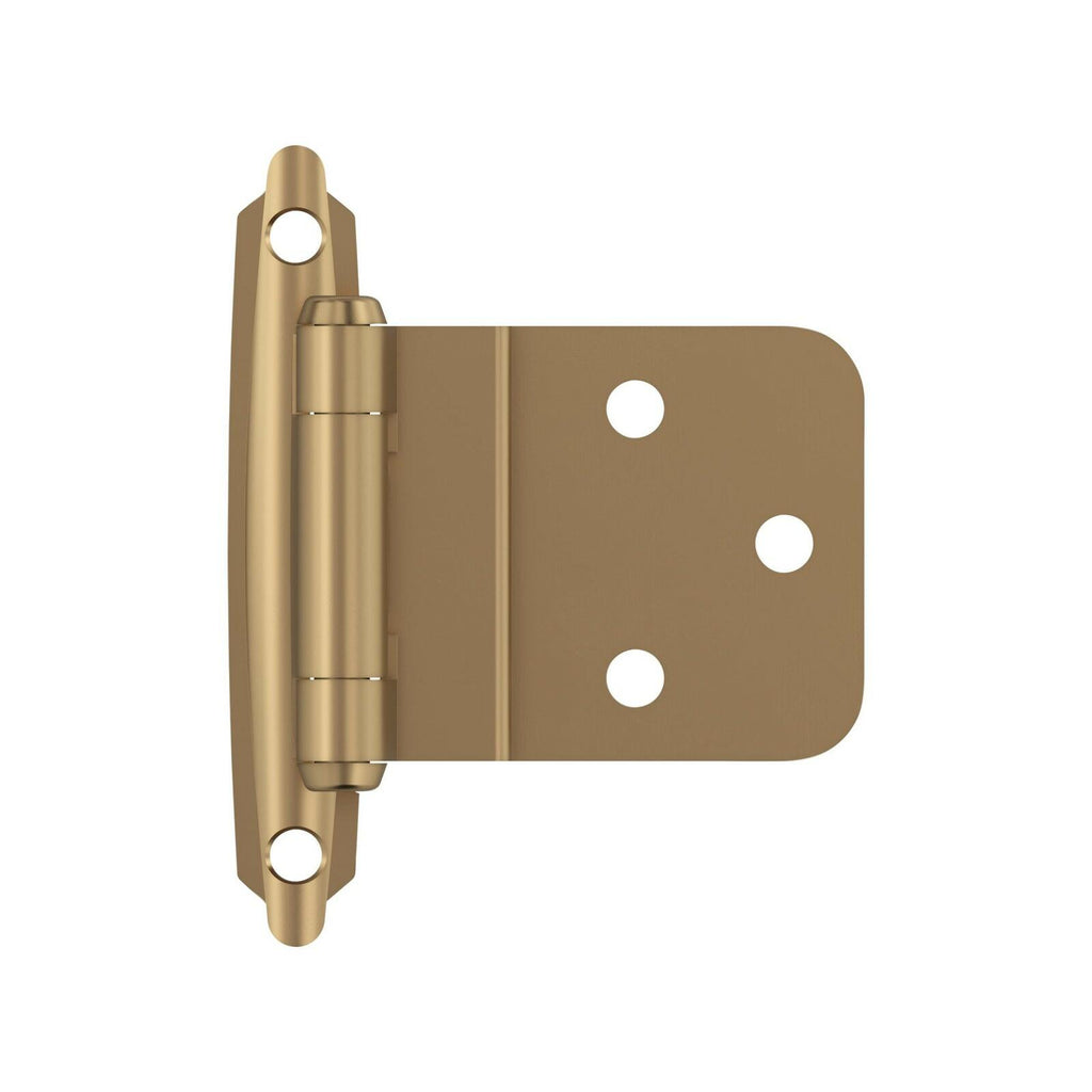 Amerock BPR3428CZ | Cabinet Hinge | 3/8 in (10 mm) Inset Self Closing Face Mount