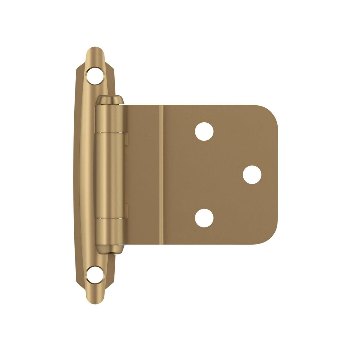 Amerock BPR3428CZ | Cabinet Hinge | 3/8 in (10 mm) Inset Self Closing Face Mount