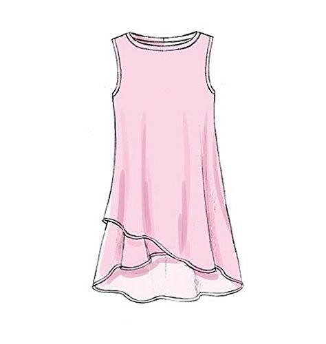 McCall's Patterns M7327 Misses' Shaped Hemline Tops, A5 (6-8-10-12-14)