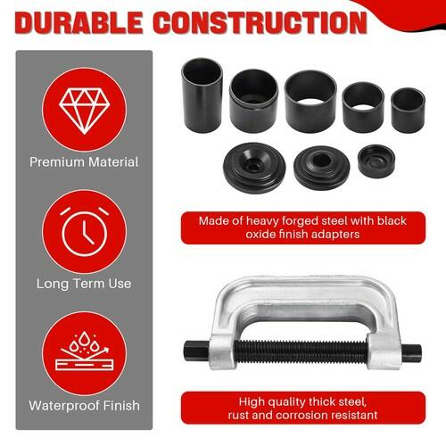 DASBET Ball Joint Removal Tool Kit Ball Joint Press U Joint Service Set